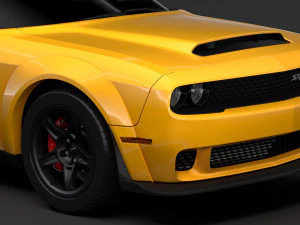 hennessey dodge challenger srt demon 2019 3D Model
