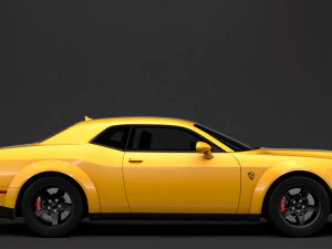 hennessey dodge challenger srt demon 2019 3D Model