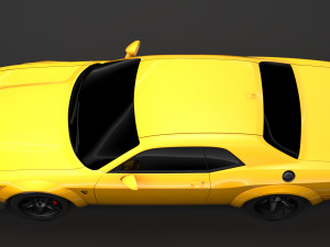 hennessey dodge challenger srt demon 2019 3D 模型