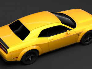 hennessey dodge challenger srt demon 2019 3D 模型