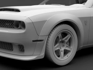 hennessey dodge challenger srt demon 2019 3D Model