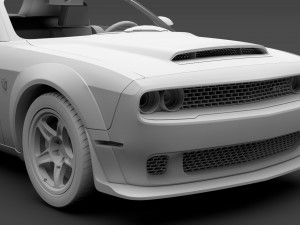 hennessey dodge challenger srt demon 2019 3D 模型