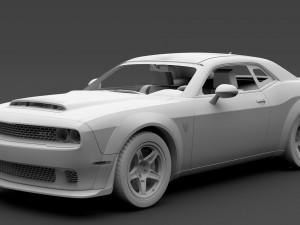 hennessey dodge challenger srt demon 2019 3D 模型