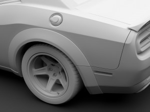 hennessey dodge challenger srt demon 2019 3D 模型
