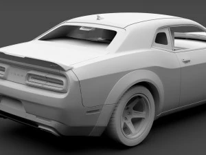 hennessey dodge challenger srt demon 2019 3D Model