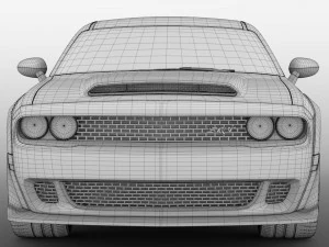 hennessey dodge challenger srt demon 2019 3D Model