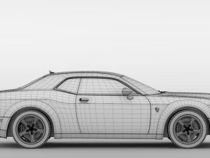 hennessey dodge challenger srt demon 2019 3D Model