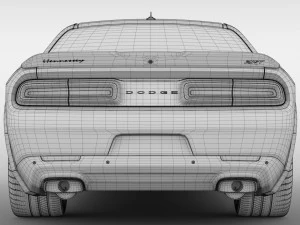 hennessey dodge challenger srt demon 2019 3D Model