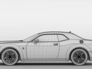 hennessey dodge challenger srt demon 2019 3D Model
