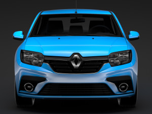 renault logan 2018 3D मॉडल