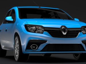 renault logan 2018 3D मॉडल
