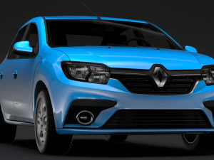 renault logan 2018 3D Model