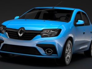renault logan 2018 3D मॉडल