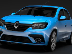 renault logan 2018 3D Model