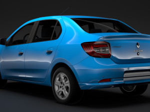 renault logan 2018 3D मॉडल