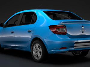 renault logan 2018 3D Model