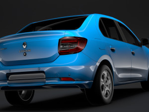 renault logan 2018 3D मॉडल