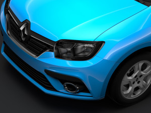 renault logan 2018 3D मॉडल