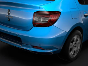 renault logan 2018 3D Model