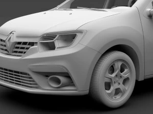 renault logan 2018 3D Model