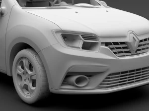renault logan 2018 3D Model