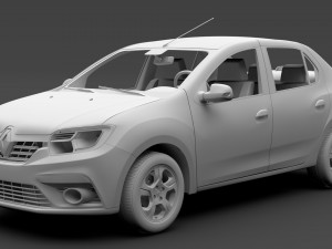 renault logan 2018 3D मॉडल