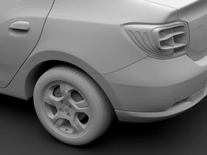 renault logan 2018 3D Model