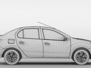 renault logan 2018 3D Model