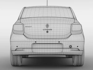 renault logan 2018 3D Model