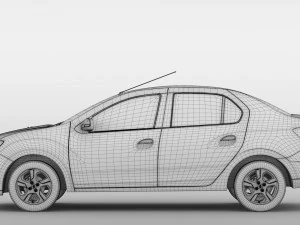 renault logan 2018 3D Model