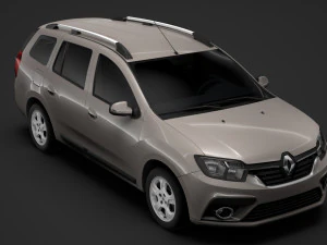 रेनॉल्ट लोगन एमसीवी 2018 3D मॉडल