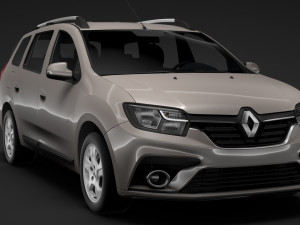 renault logan mcv 2018 3D मॉडल