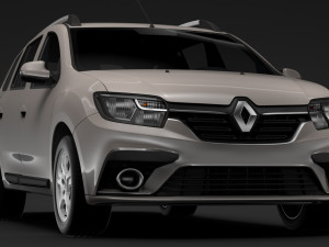 renault logan mcv 2018 3D मॉडल