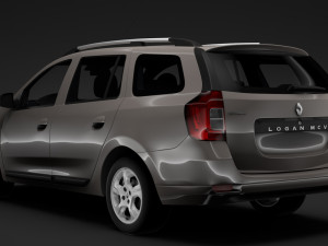renault logan mcv 2018 3D मॉडल