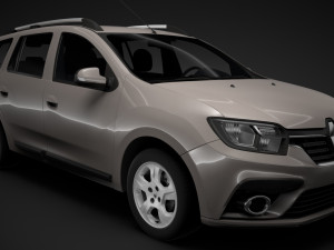 renault logan mcv 2018 3D मॉडल