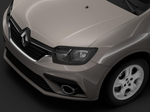 renault logan mcv 2018 3D मॉडल