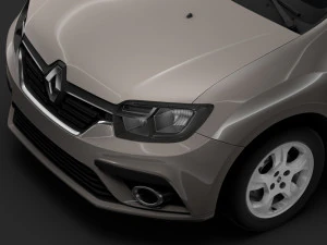 रेनॉल्ट लोगन एमसीवी 2018 3D मॉडल