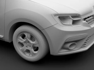 रेनॉल्ट लोगन एमसीवी 2018 3D मॉडल