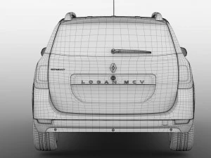 रेनॉल्ट लोगन एमसीवी 2018 3D मॉडल