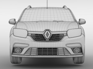 renault logan mcv 2018 3D मॉडल