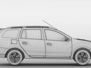 रेनॉल्ट लोगन एमसीवी 2018 3D मॉडल