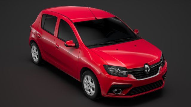 renault sandero 2018 Modelo 3D .c4d .max .obj .3ds .fbx .stl .blend 