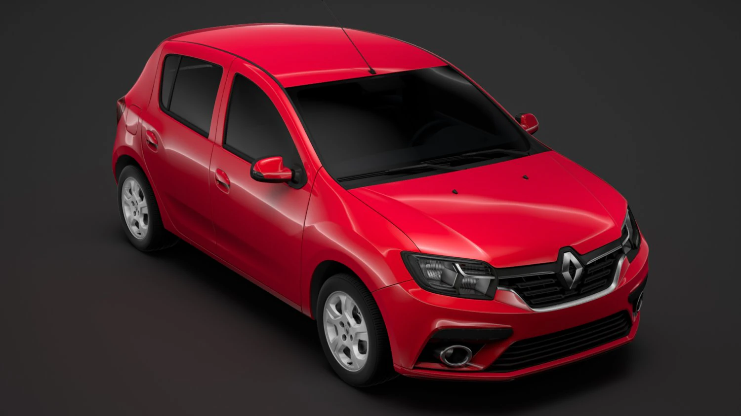 renault sandero 2018 3D Model .c4d .max .obj .3ds .fbx .stl .blend 
