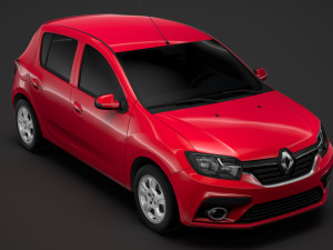 renault sandero 2018 3D मॉडल