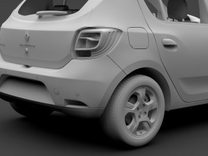 renault sandero 2018 Modelo 3D
