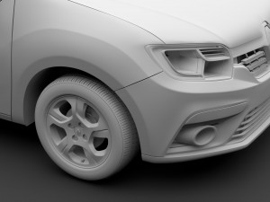 renault sandero 2018 Modelo 3D