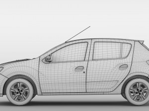renault sandero 2018 Modelo 3D