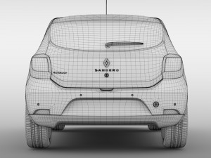 renault sandero 2018 Modelo 3D