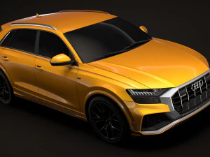 Audi Q8 50 TDI Quattro S Line Vorsprung Edition 2018 3D Модель