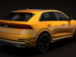 audi q8 50 tdi quattro s line vorsprung edition 2018 3D मॉडल